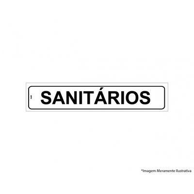 Placa Sinal.Pvc 05X25Cm Sanitarios Ref2520