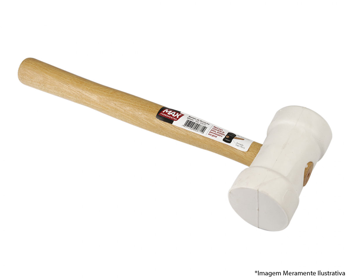 Martelo Borracha Branco 60Mm C/C