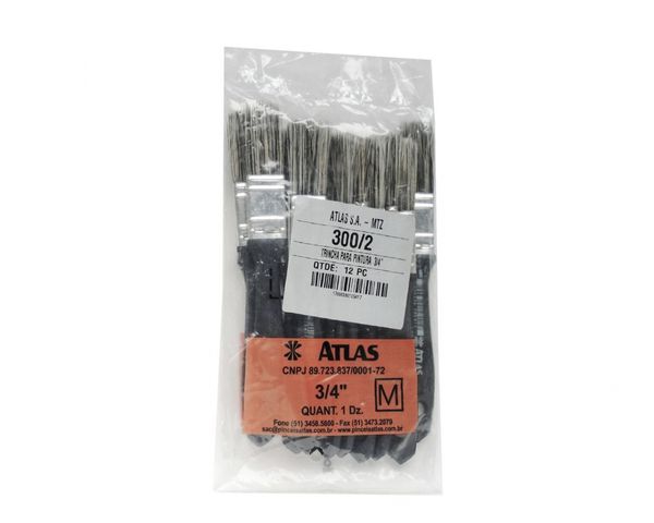 Trincha Atlas 300/2 B 3/4" c/12pcs