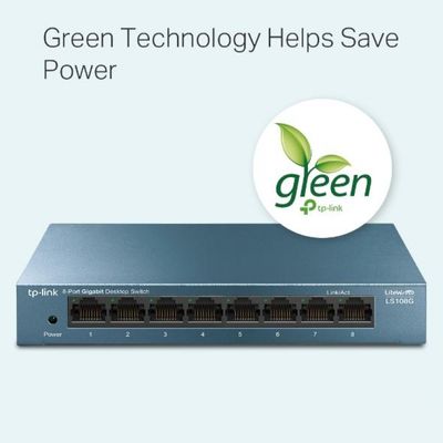 Switch 08 Portas TP-LINK LS108G Gigabit 10/100/1000MBPS
