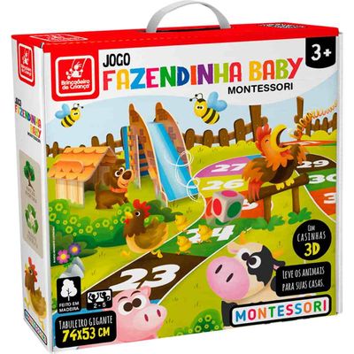 Jogo Fazendinha Baby - Madeira - Brincadeira de Criança