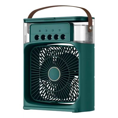Umidificador De Ar Portatil Com Ventilador Verde Interponte