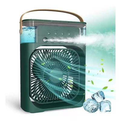 Umidificador De Ar Portatil Com Ventilador Verde Interponte