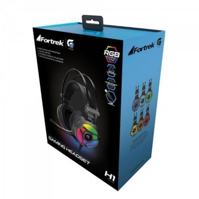 Headset Gamer RGB G PRO H1+ 7.1 Cinza Fortrek