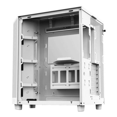 Gabinete Gamer NZXT H6 FLOW Lateral Vidro Temperado ATX/MICRO-ATX/MINI-ITX Branco com 3 FANS 120M