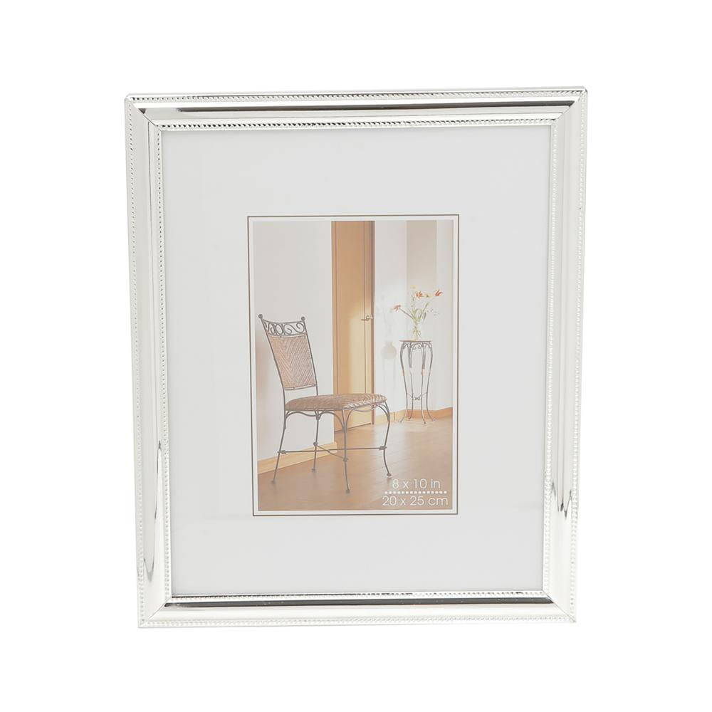 Porta-Retrato de Aço Friso Prata 10cm x 15cm - Wolff