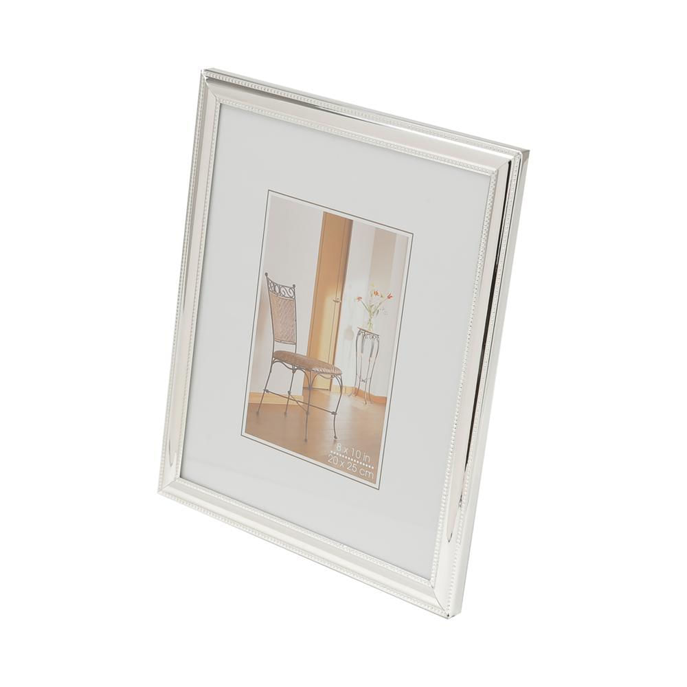 Porta-Retrato de Aço Friso Prata 10cm x 15cm - Wolff