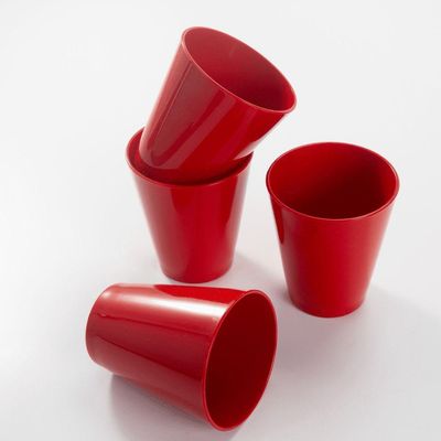 Copo Fresc Redondo 350ml Coral Em Polipropileno Linha Tendência Vem