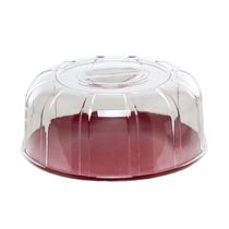 Boleira Elegance Redonda Com Tampa 30cm Vermelha Em Policarbonato Linha Profissional Cook Vem