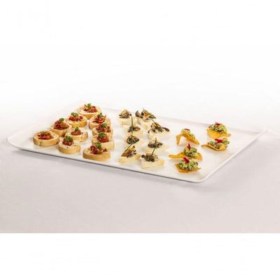 Bandeja Servir Quadrada 30x30 Vermelha Em Policarbonato Linha Profissional Cook Vem