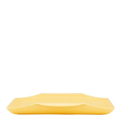 Bandeja Retangular 23x35 Amarelo Claro Em Polipropileno Linha Tendência Vem