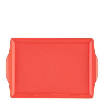 Bandeja Retangular 23x35 Coral Em Polipropileno Linha Tendência Vem