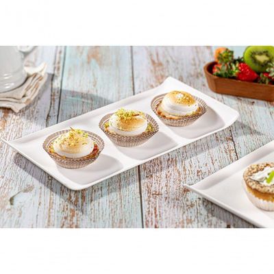 Bandeja Coffee Retangular 15x30 Preta Em Polipropileno Linha Tropical Vem