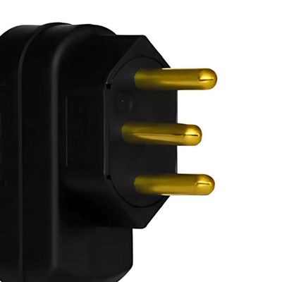 Plugue Daneva 2P+T 10A Preto Unitária