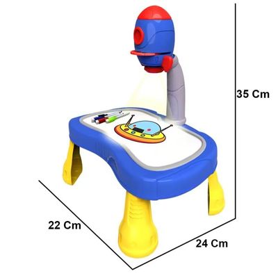 Lousa Magica Mesa Com Mini Projetor Infantil Space WellKids