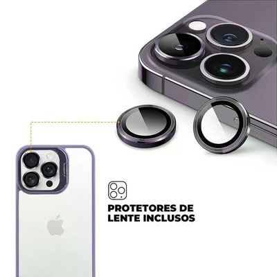 Kit Capa Gravity Lilás e Película Ultra Safe para iPhone 15 Pro - Gshield
