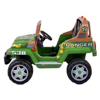 Jipe Elétrico Infantil Peg-Pérego Ranger 538 com Bateria 12V - Verde