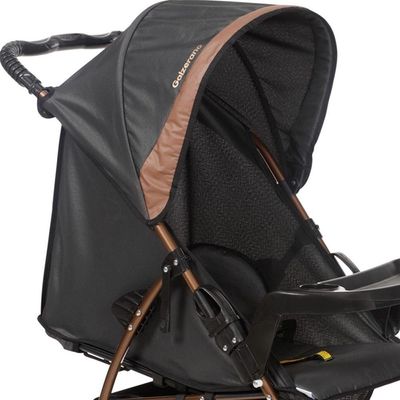 Carrinho de Bebê Passeio Galzerano Romano 1035 de 0 Meses até 15kg Preto com Cobre