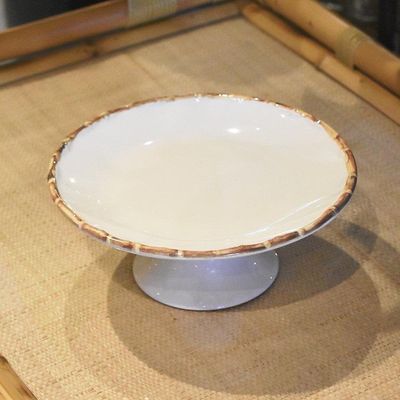 Porta Bolo Ou Torta Petite Four Bambu 20cm 1ª Linha Scalla