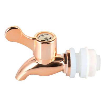Kit 10 Torneiras Para Suqueira Dispenser Plástico Rosé Gold Luxo Filtro Com Vedação