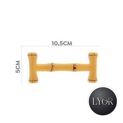 Descanso De Talher Bambu Mesa Posta Plástico Lyor 10,5cm