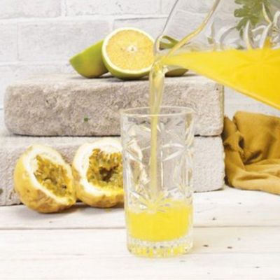 Copo Alto Transparente Cristal Palm Tree 360ml Wolff
