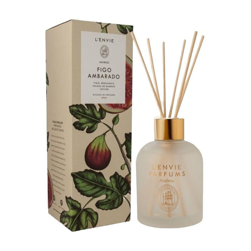 Difusor De Perfumes Lenvie Figo Ambarado 200ml