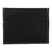 Porta Cartão Slim Em Couro Preto