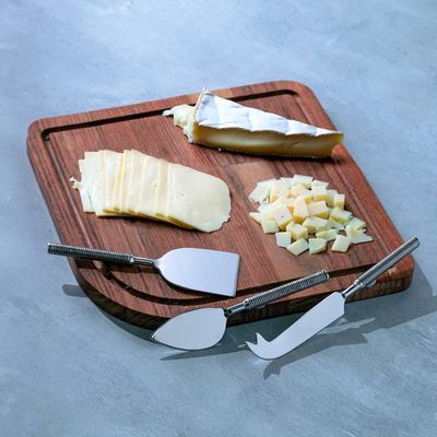 Conjunto 3 Facas Para Queijo De Aço Inox Cabo Espiral Wolff