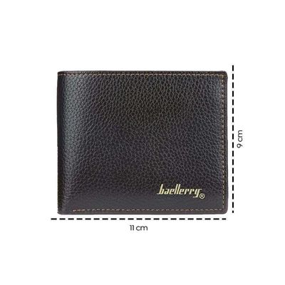 Carteira Masculina Porta Documentos Marrom Pu Cartão Cnh