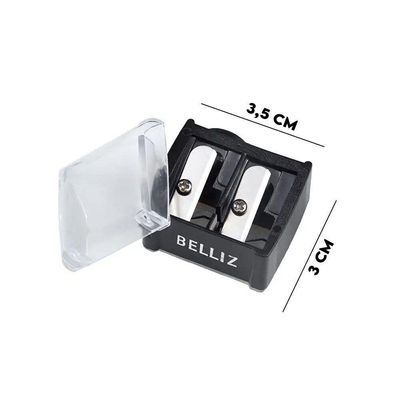 Apontador Para Lápis De Maquiagem 8-10-12mm Aço Inox Belliz