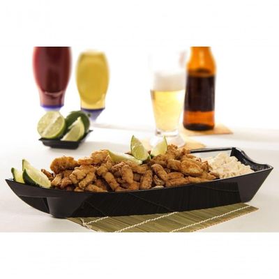Barca Sushi 600ml Branca Em Polipropileno Linha Tropical Vem