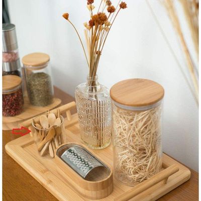 Conjunto De 6 Mini Colheres De Bambu Oikos