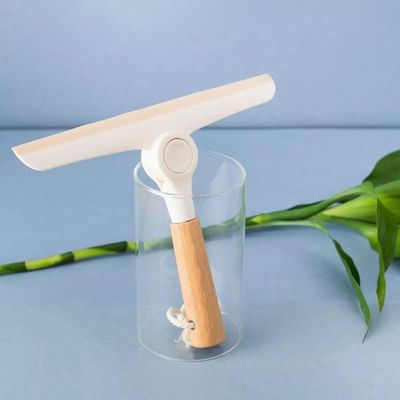 Rodo De Pia Dobrável Com Cabo De Bambu Oikos off White