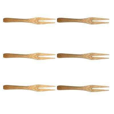 Conjunto De 6 Mini Garfos De Bambu - Oikos