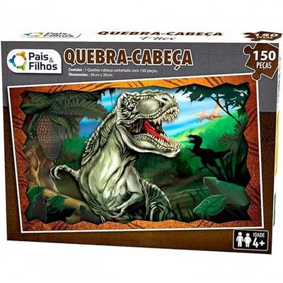 Quebra Cabeça Tiranossauro Rex 150 Peças