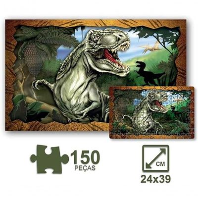 Quebra Cabeça Tiranossauro Rex 150 Peças