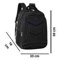 Mochila Mala Reforçada Notebook Bolsa Impermeável Escolar