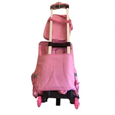 Kit Mochila Escolar Infantil Com Rodinhas Unicórnio Mais Lancheira E Estojo