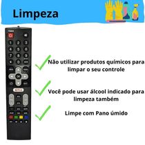 Kit Com 10 Controles Remotos Tv Philco Lcd-smart Preto Le-7054 Ptv55u21dswnc - Ptv55u21dswnt