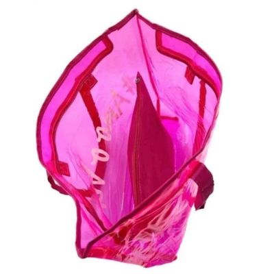 Kit Bolsa Sacola Amo O Verão De Silicone Leve De Ombro Com Alça Confortável De Praia verde Escu