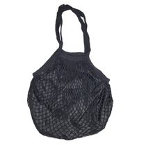 Bolsa De Praia Feminina Saco De Rede Macramê Verão Piscina Com Alça preto