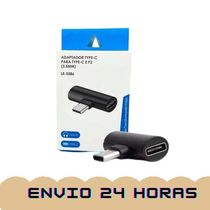 Adaptador Para Smartphone Celulares Tipo-c Para Tipo-c E P2 3.5mm Le-5586 Capa Bolsa Prova Dágua
