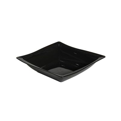 Saladeira Moove Quadrada 25x25 Preta Em Policarbonato Linha Profissional Cook Vem