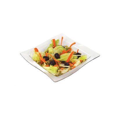 Saladeira Moove Quadrada 800ml Branca Em Polipropileno Linha Tropical Vem