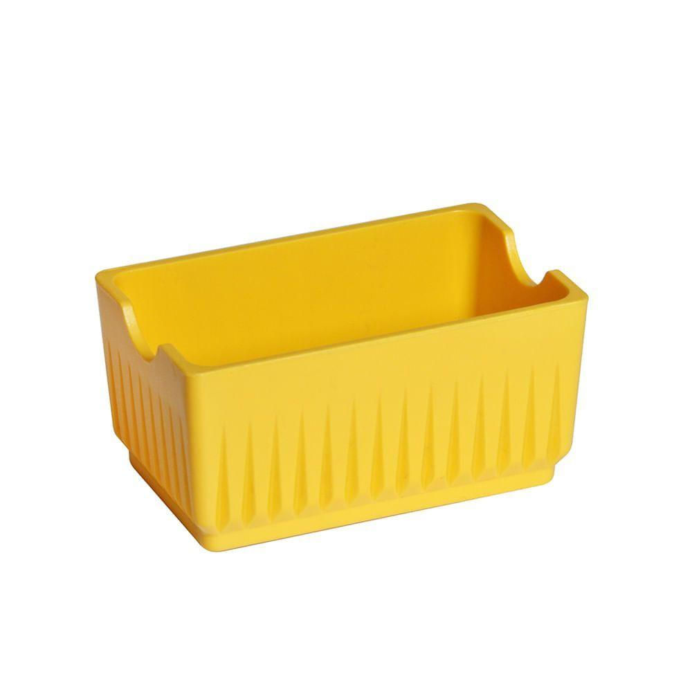 Porta Sachê Elegance Amarelo Em Polipropileno Linha Tropical Vem