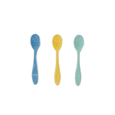 Kit Colher Dolce Vem Verde-azul-amarelo Pp Linha Alegria