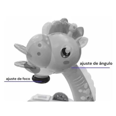 Mesa Projetor Girafa Desenho Pintura Música Amarelo ShinyToy