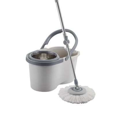 Mop Giratório Menalux com Cesto Inox e Refil Extra de Microfibra Não se aplica