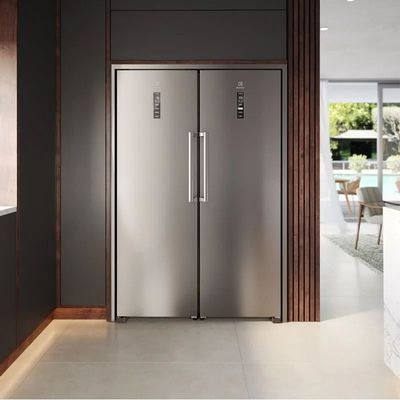 Freezer Vertical Electrolux 262L Experience com Inverter Twins cor Inox (FTI4S) 127V